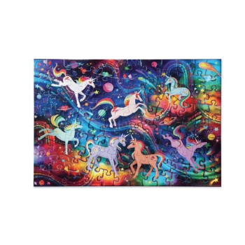 Crocodile Creek Puzzle - 100 Parça - Unicorn Galaksi Crocodile Creek Puzzle - 100 Parça - Unicorn Galaksi