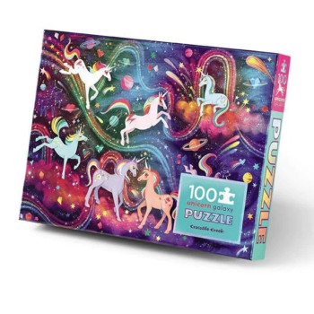 Crocodile Creek Puzzle - 100 Parça - Unicorn Galaksi