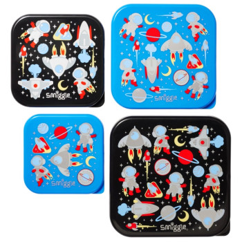 Smiggle - Lets Play 4Lü Yemek Ve Beslenme Bpasız Kapları Smiggle - Lets Play 4Lü Yemek Ve Beslenme Bpasız Kapları