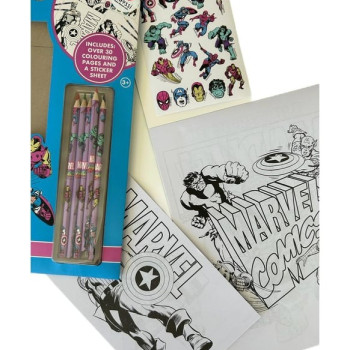 Dinossi - Marvel Boyama Kalemleri Ve Boyama Defter Seti Dinossi - Marvel Boyama Kalemleri Ve Boyama Defter Seti