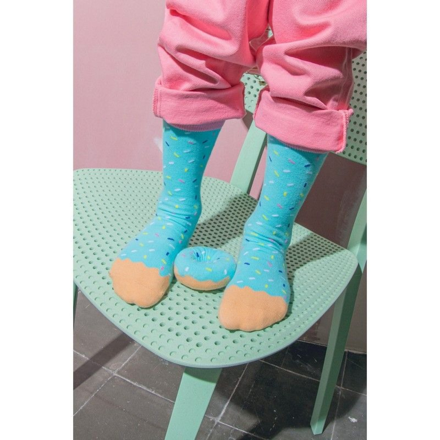 Eat My Socks - Çocuk Joe Donut Mavi Çorap - 8436602103207 Eat My Socks - Çocuk Joe Donut Mavi Çorap - ST00753 - 8436602103207