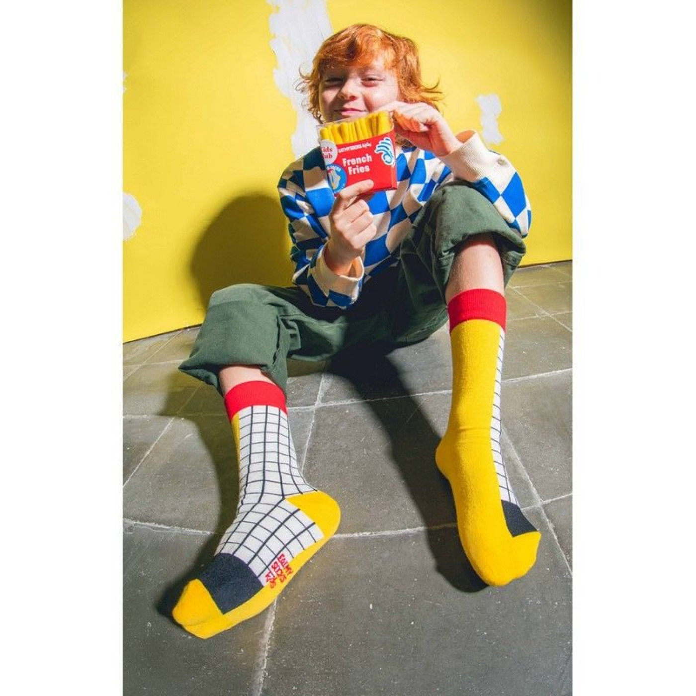 Eat My Socks - Çocuk Patetes Kızartması Çorap - ST00755 - 8436602103245