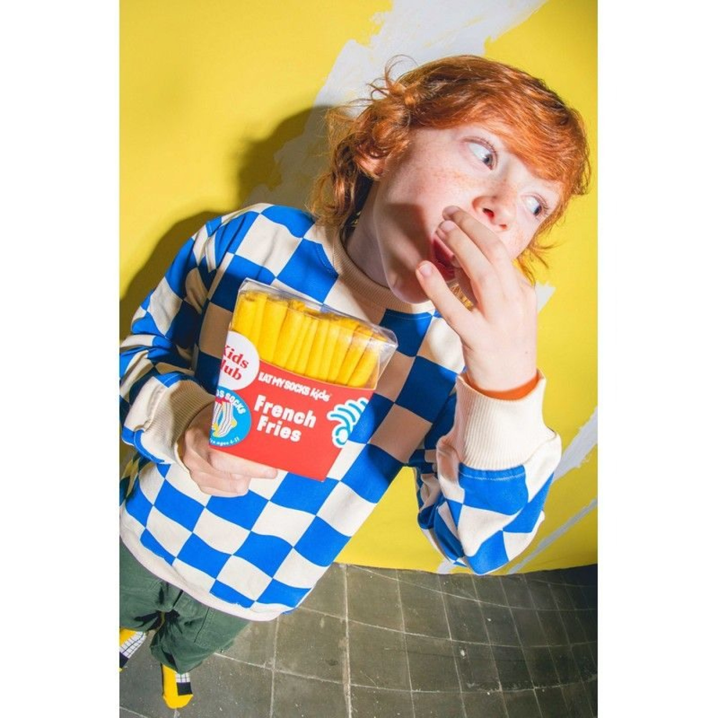 Eat My Socks - Çocuk Patetes Kızartması Çorap - ST00755 - 8436602103245