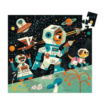 Djeco Dekoratif Puzzle 54 Parça - Space Station Djeco Dekoratif Puzzle 54 Parça - Space Station