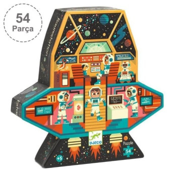 Djeco Dekoratif Puzzle 54 Parça - Space Station Djeco Dekoratif Puzzle 54 Parça - Space Station