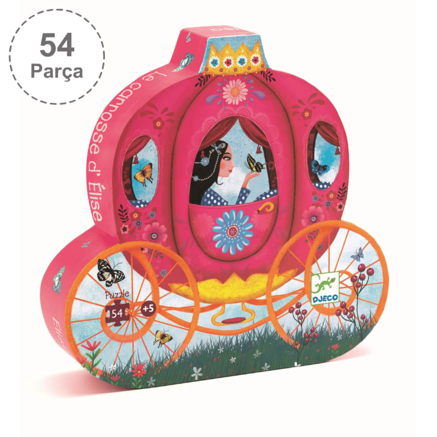 Djeco Dekoratif Puzzle 54 Parça - Elises Carriage
