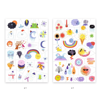 Djeco Dövme - Weather Emojis Djeco Dövme - Weather Emojis