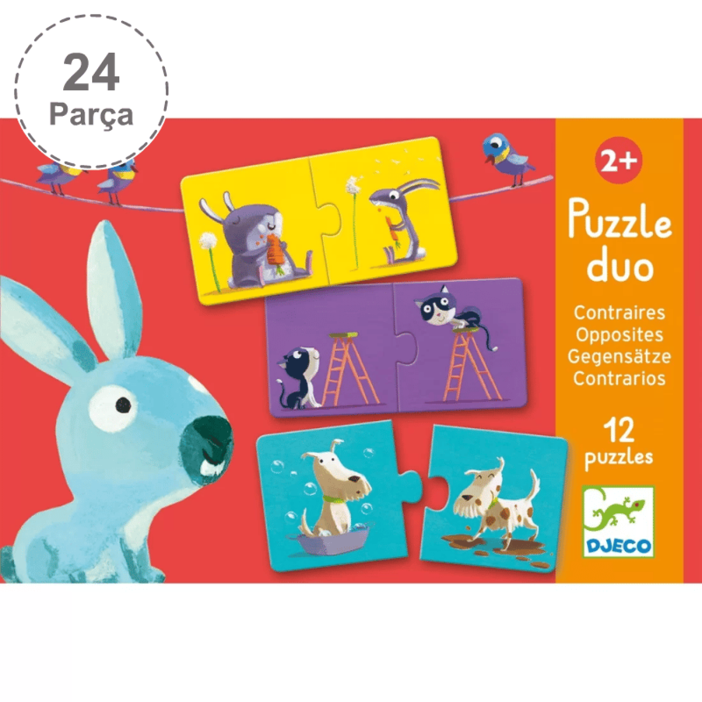 Djeco İkili Puzzle - Duo Opposites - DJ08162 - 3070900081628