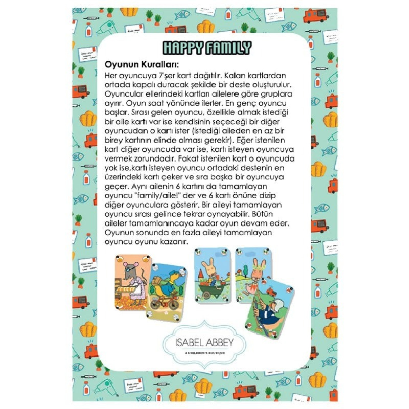 Djeco Kart Oyunları - Happy Family - 3070900051157 Djeco Kart Oyunları - Happy Family - DJ05115 - 3070900051157