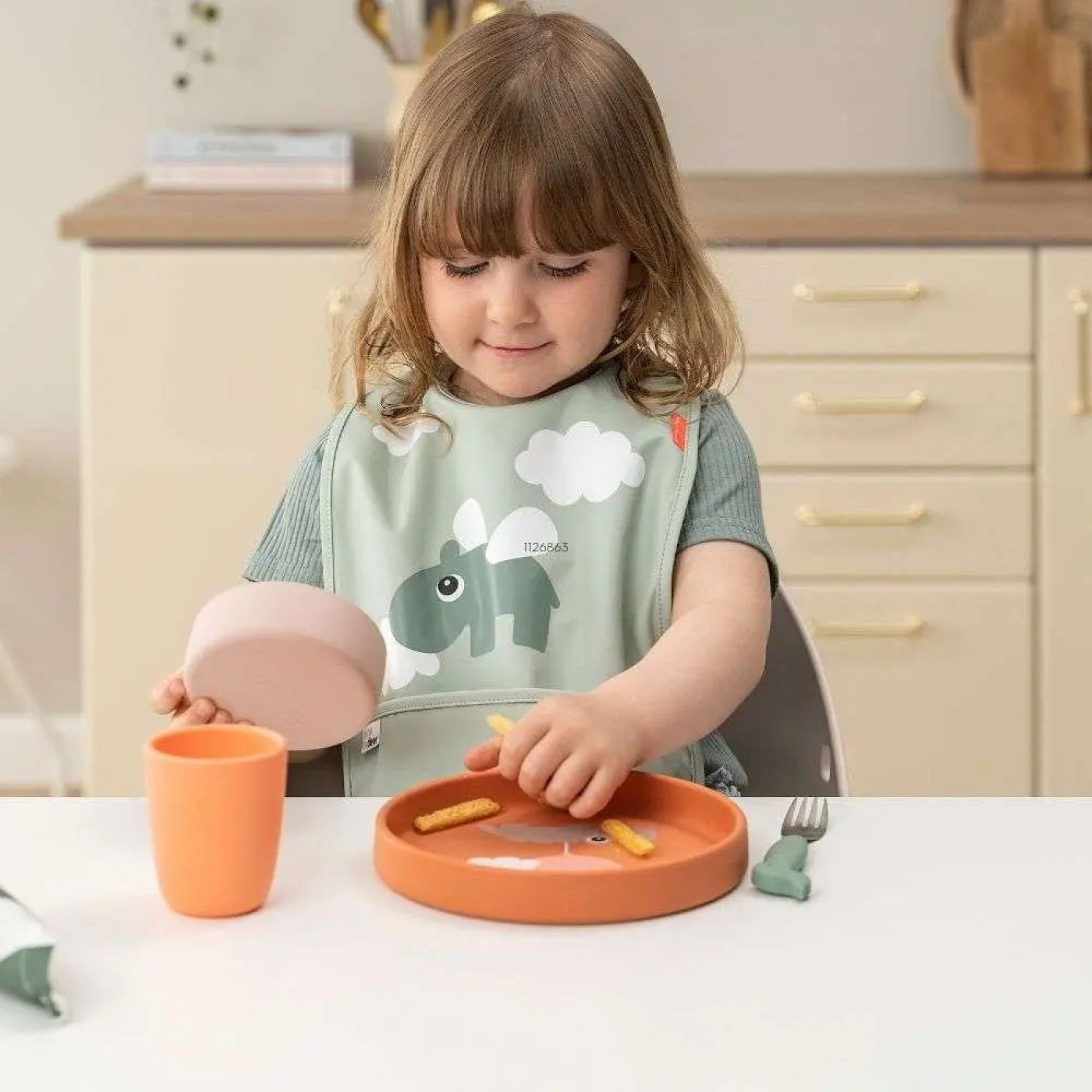 Done by Deer - Deer Friends - Paslanmaz Çelik Çatal, Kaşık ve Bıçak Seti - Yeşil