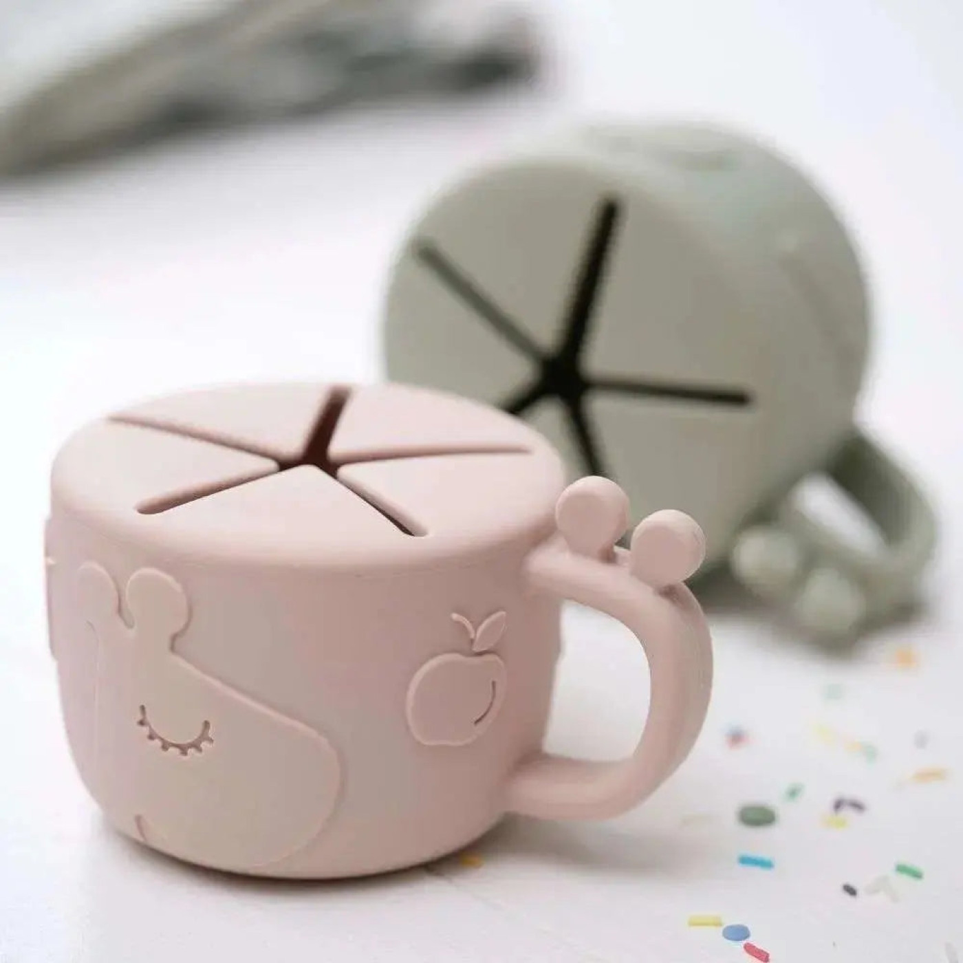 Done by Deer - Raffi - Dökülmeyen Silikon Atıştırmalık Kabı - Pembe