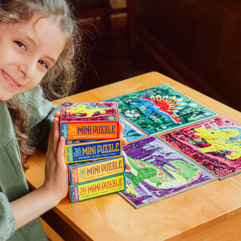 Eeboo Mini Yapboz 36 Parça - Stegosaurus Eeboo Mini Yapboz 36 Parça - Stegosaurus