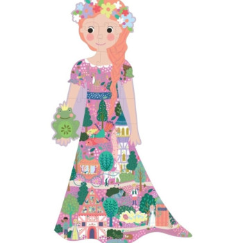 FLOSS & ROCK 40 Parça “Prenses” Şekilli Yap-Boz / Fairy Tale 