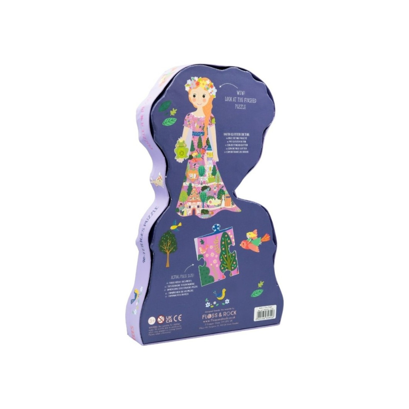 FLOSS & ROCK 40 Parça “Prenses” Şekilli Yap-Boz / Fairy Tale - 45P6463 - 5055166358026