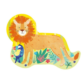 Floss & Rock - 12 Parça Şekilli Yap-Boz / Lion