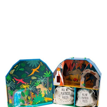 Floss & Rock - Ahşap Figürlü Oyun Kutuları / Dino