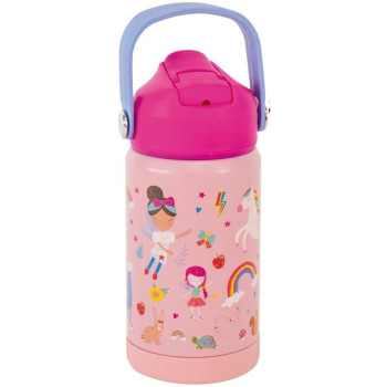 Floss & Rock - Paslanmaz Çelik Pipetli Suluk / Rainbow Fairy Floss & Rock - Paslanmaz Çelik Pipetli Suluk / Rainbow Fairy
