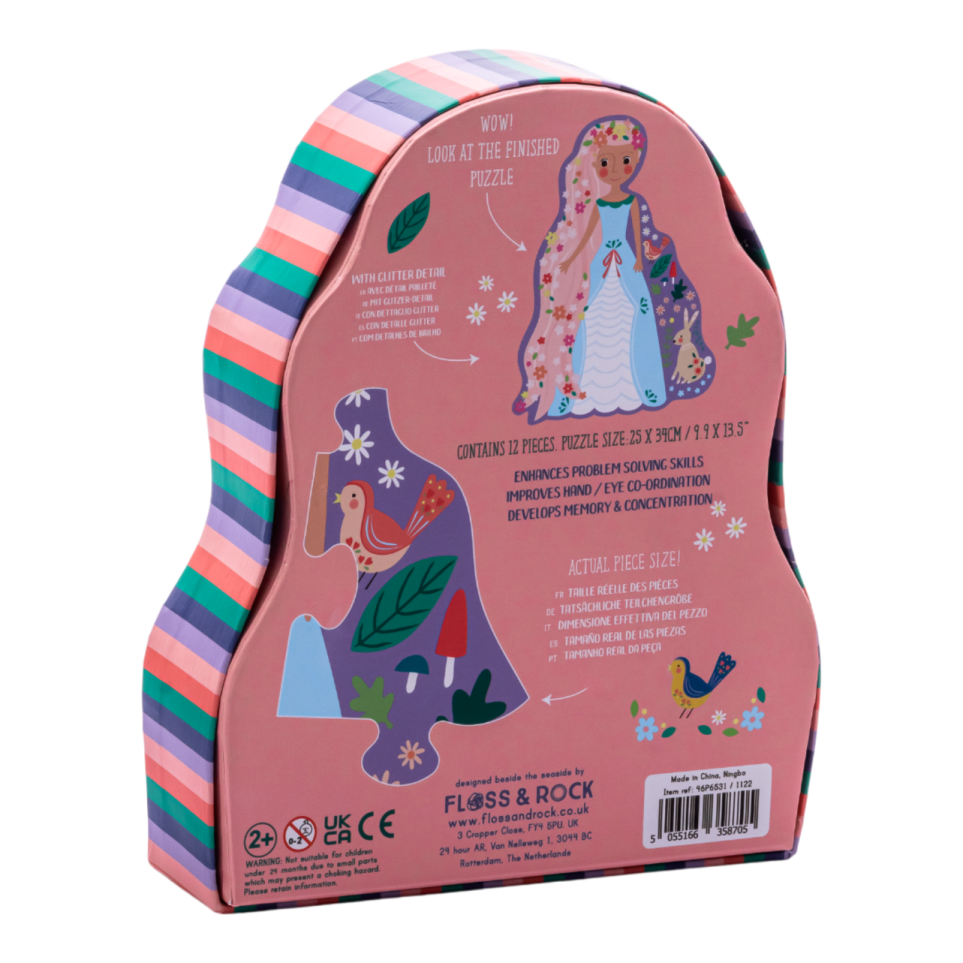 FLOSS & ROCK 12 Parça Şekilli Yap-Boz / Fairy Tale - 46P6531 - 5055166358705