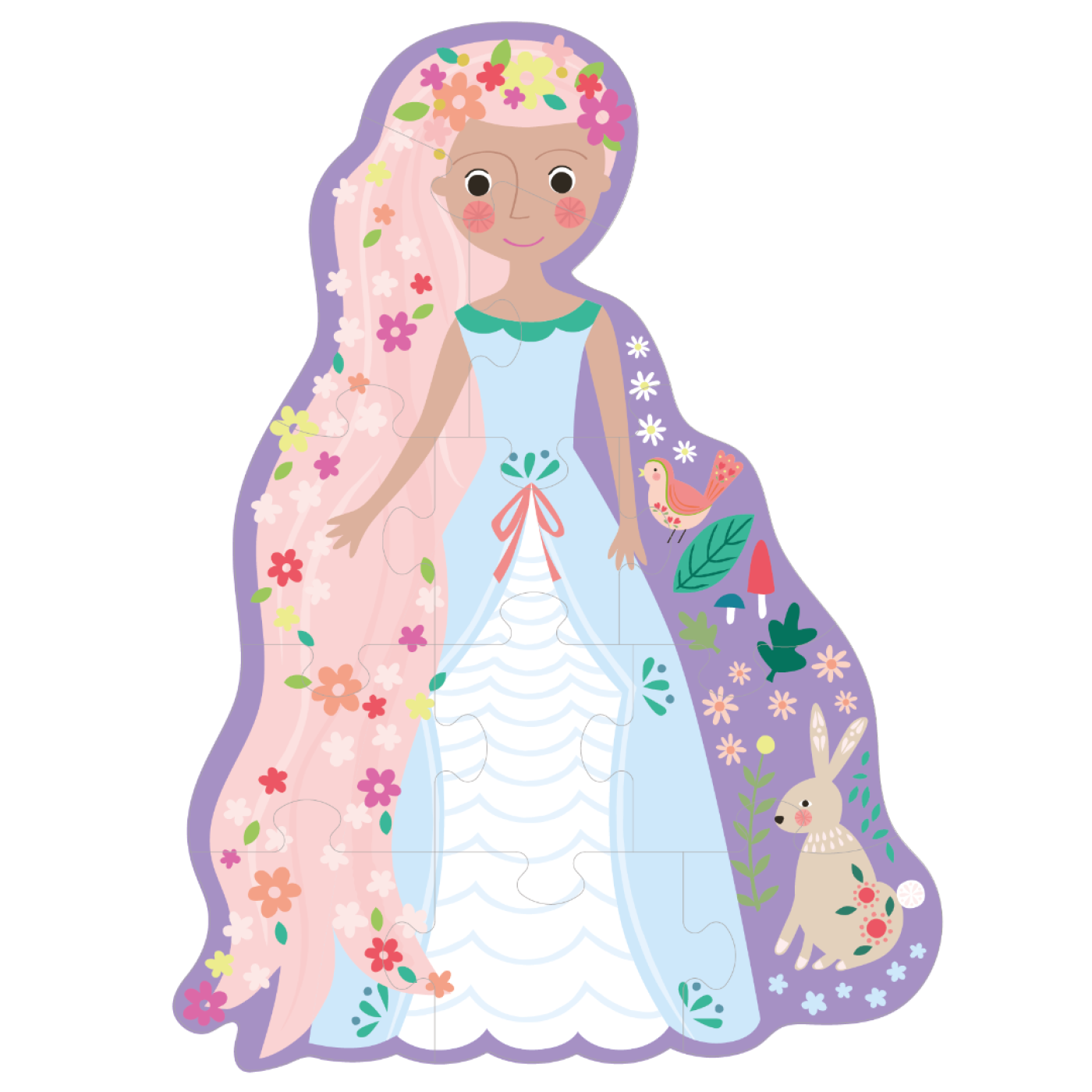 FLOSS & ROCK 12 Parça Şekilli Yap-Boz / Fairy Tale - 46P6531 - 5055166358705