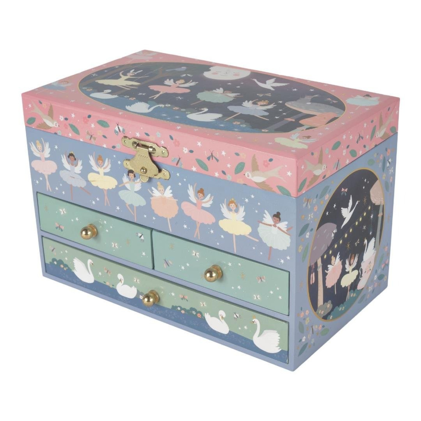 Floss & Rock 3 Cekmeceli Müzikli Mücevher Kutusu / Enchanted *YENİ* - 43P6389 - 5055166357197