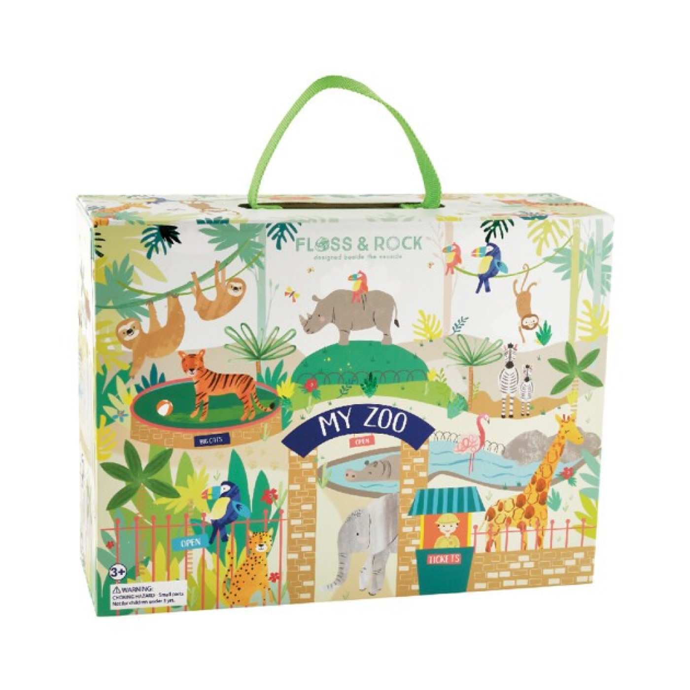 Floss & Rock - Ahşap Figürlü Oyun Kutuları / Jungle - 41P3658 - 5055166356084