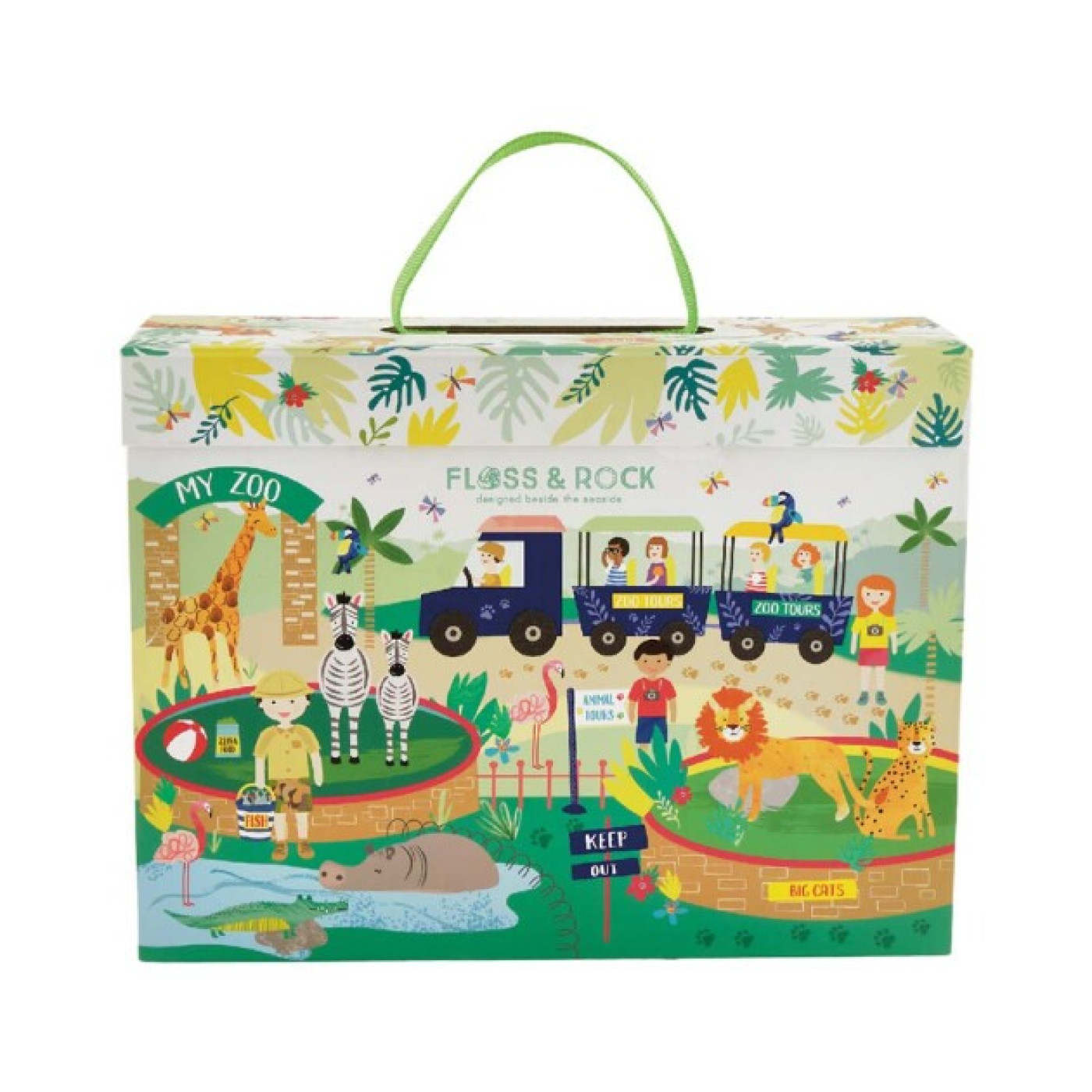 Floss & Rock - Ahşap Figürlü Oyun Kutuları / Jungle - 41P3658 - 5055166356084