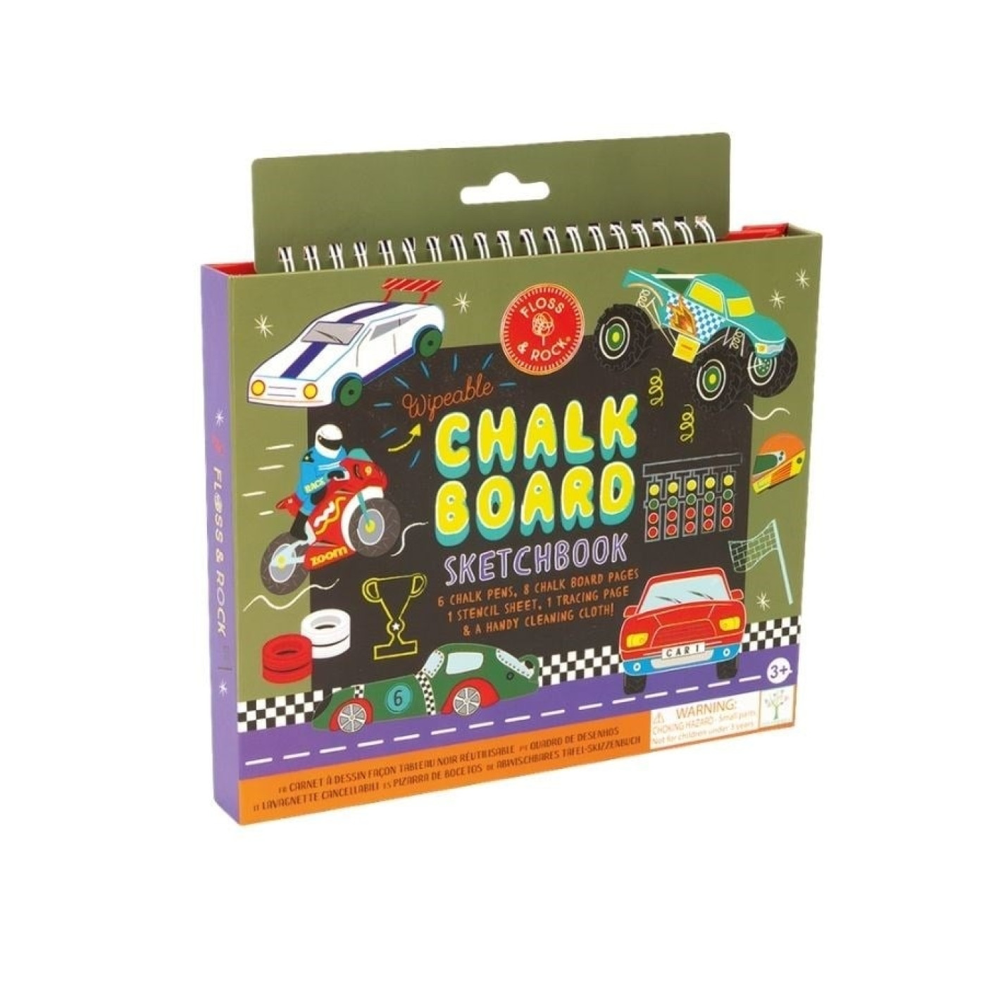 FLOSS & ROCK Chalk Board Eskiz Kitabı / CARS FLOSS & ROCK Chalk Board Eskiz Kitabı / CARS