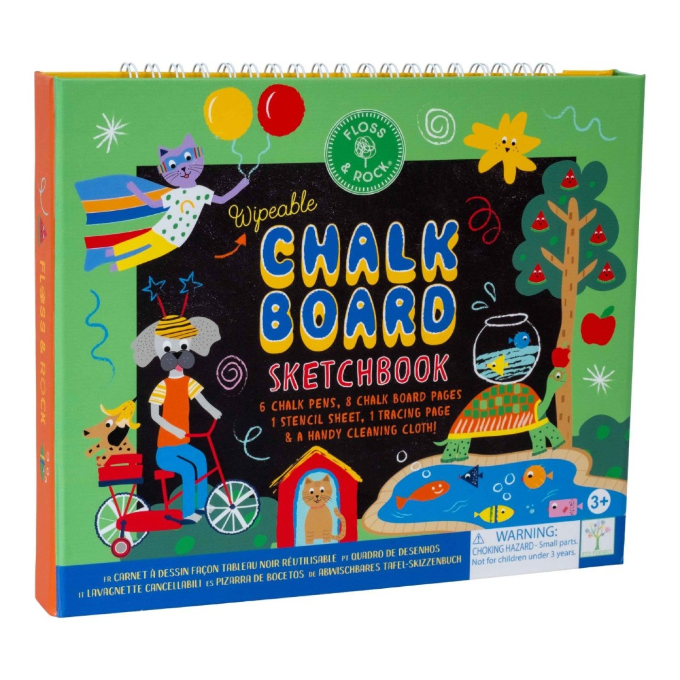 FLOSS & ROCK Chalk Board Eskiz Kitabı / Pets