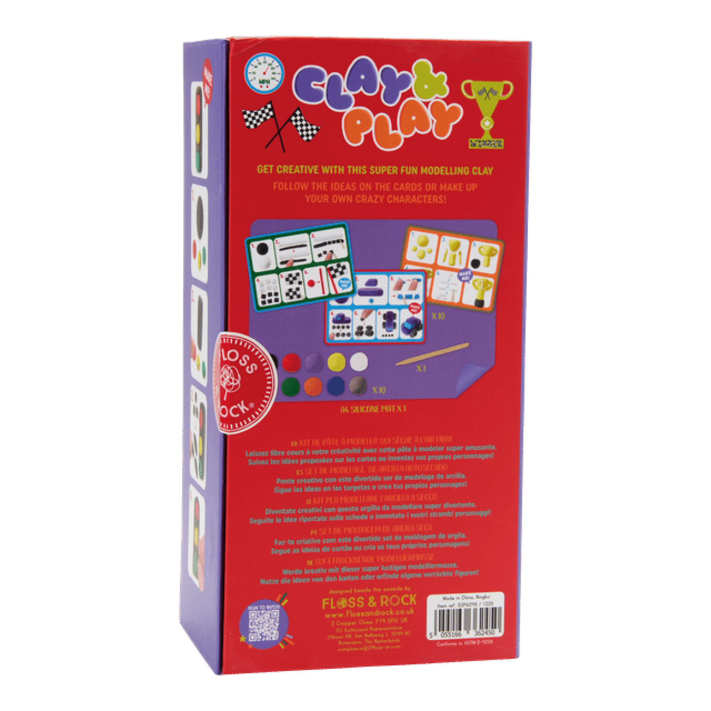 Floss & Rock Clay And Play Hava İle Kuruyan Kil Seti/ Cars