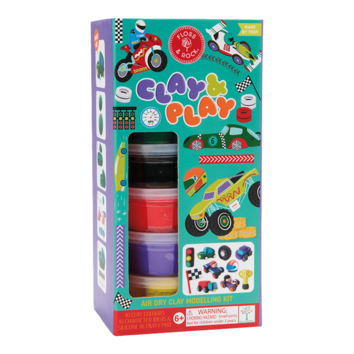 Floss & Rock Clay And Play Hava İle Kuruyan Kil Seti/ Cars