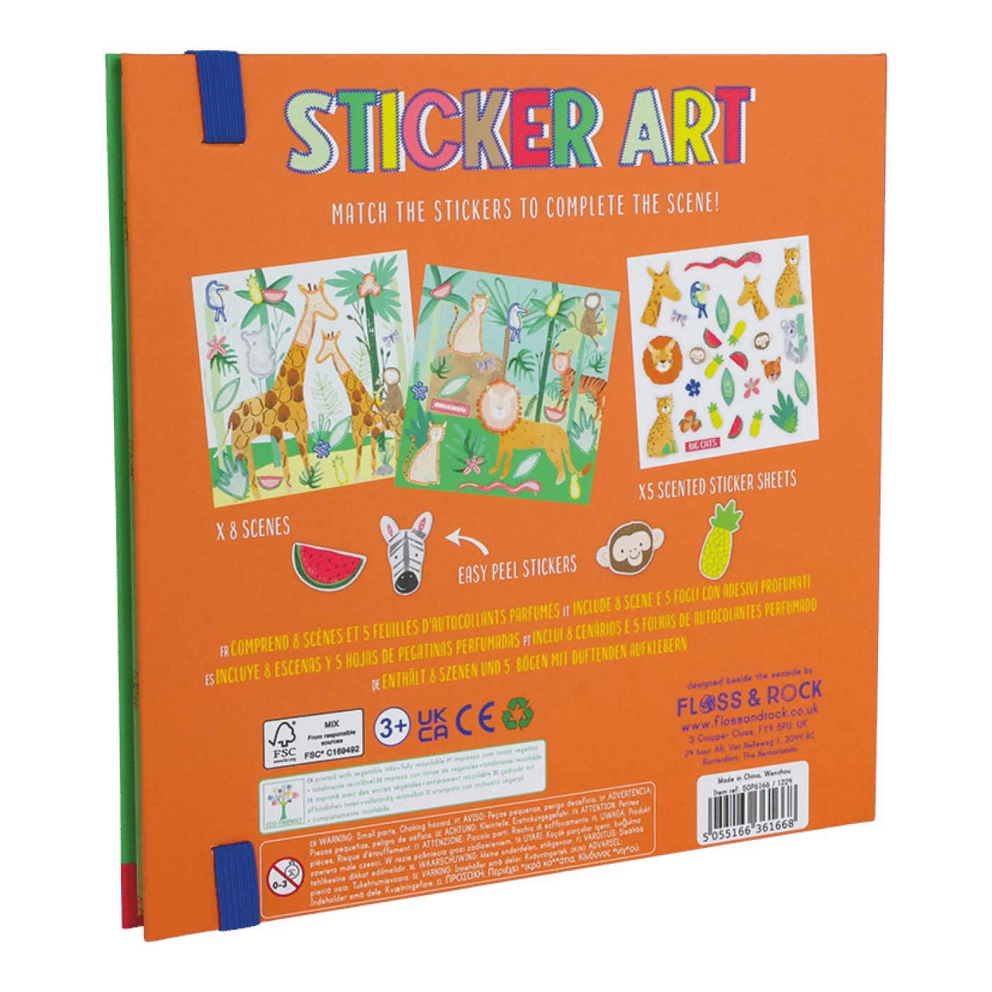 Floss & Rock - Kokulu Sticker Aktivite Kitabı / Jungle - 5055166361668 - 5055166361668
