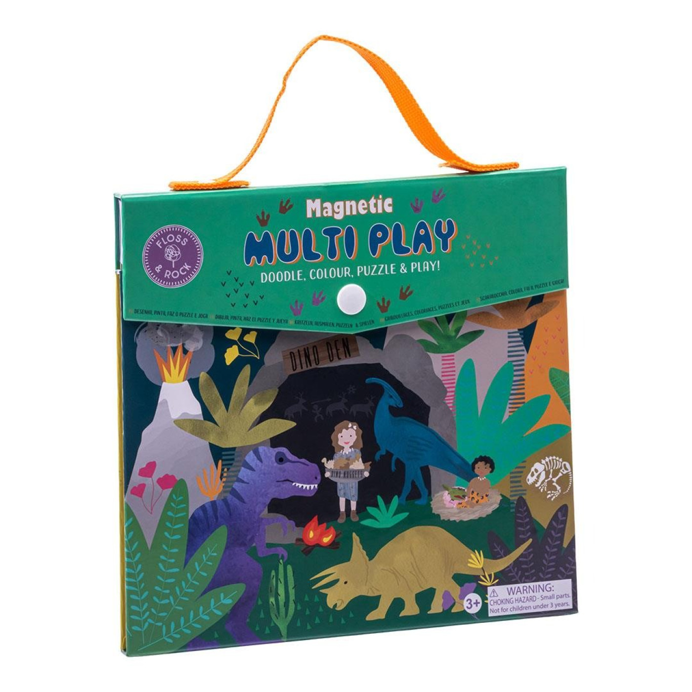 FLOSS & ROCK Mıknatıslı Çoklu Oyun Seti / Dino * YENİ* - 5055166358866 FLOSS & ROCK Mıknatıslı Çoklu Oyun Seti / Dino * YENİ* - ST01060 - 5055166358866