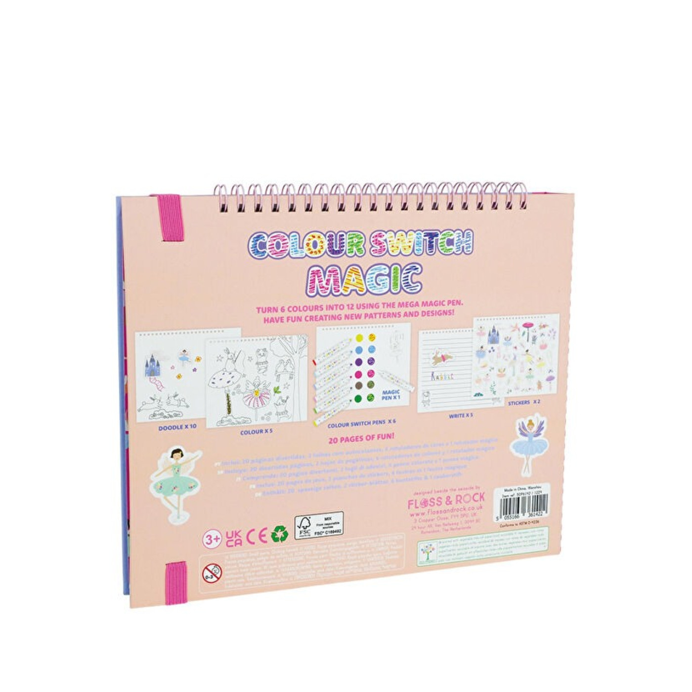 Floss & Rock - Renk Değiştiren Sihirli Aktivite Kitabı / Enchanted - 5055166361422 - 5055166361422