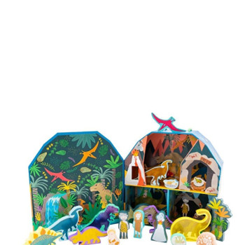 Floss & Rock - Ahşap Figürlü Oyun Kutuları / Dino