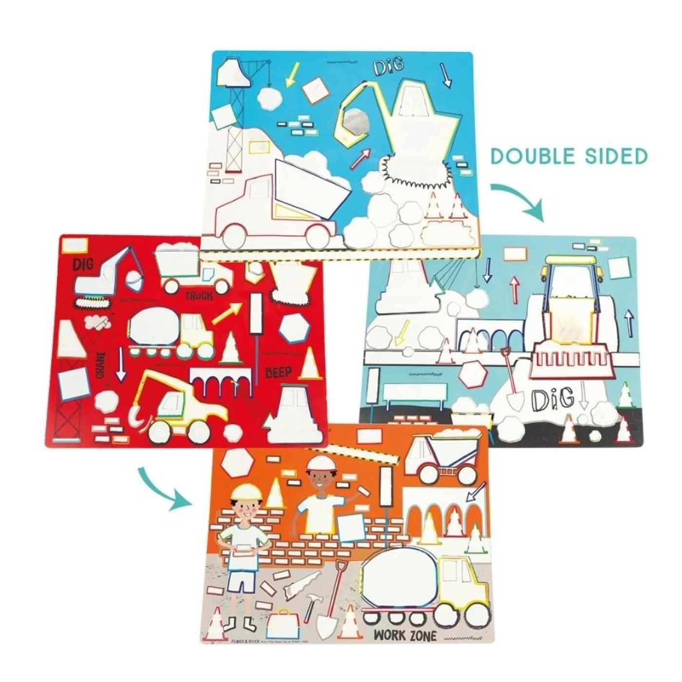 Renk Değiştiren Sulu Boyalı Oyun Mat / Construction - 51P6201 - 5055166362016