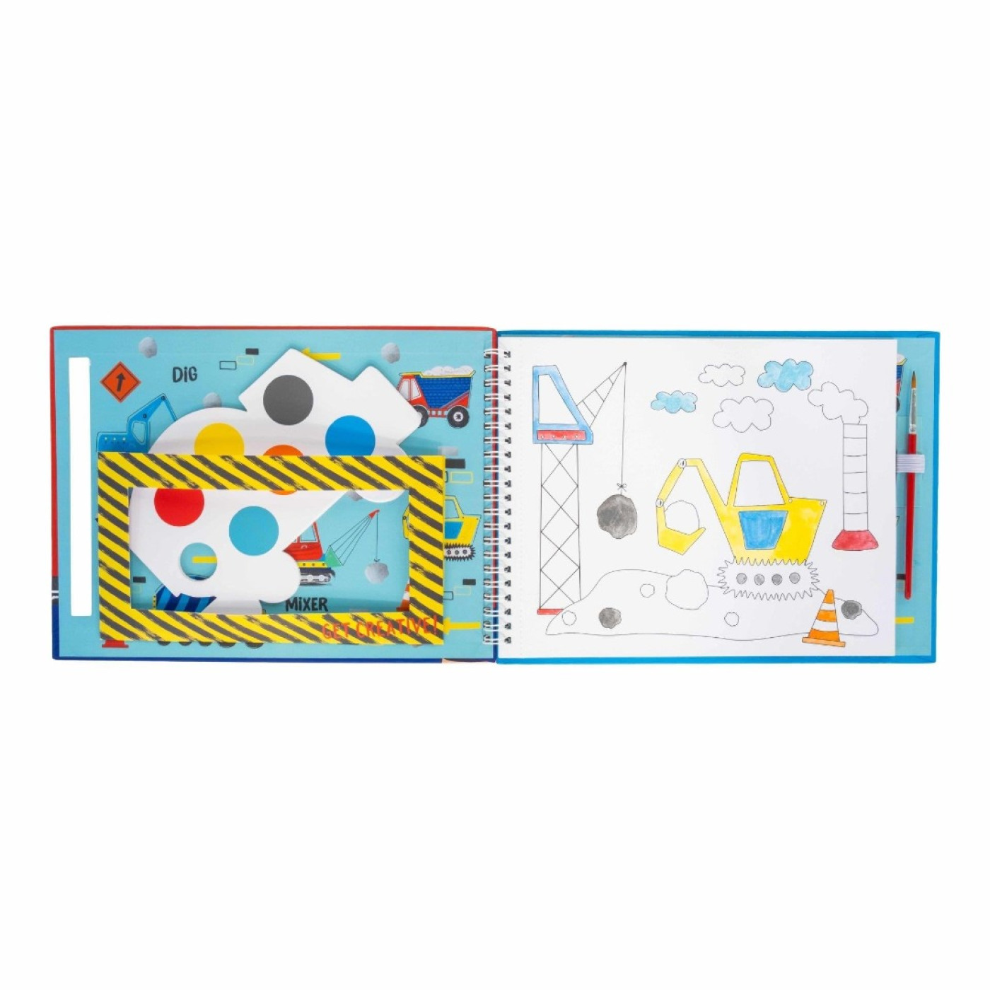 Sulu Boyalı Boyama Kitabı / Constructıon - 5055166359887 - 5055166359887