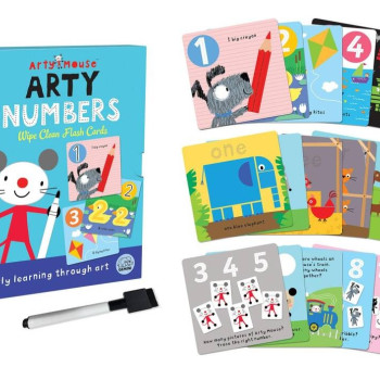 Arty Mouse Arty Numbers Wipe Clean Flash Cards
