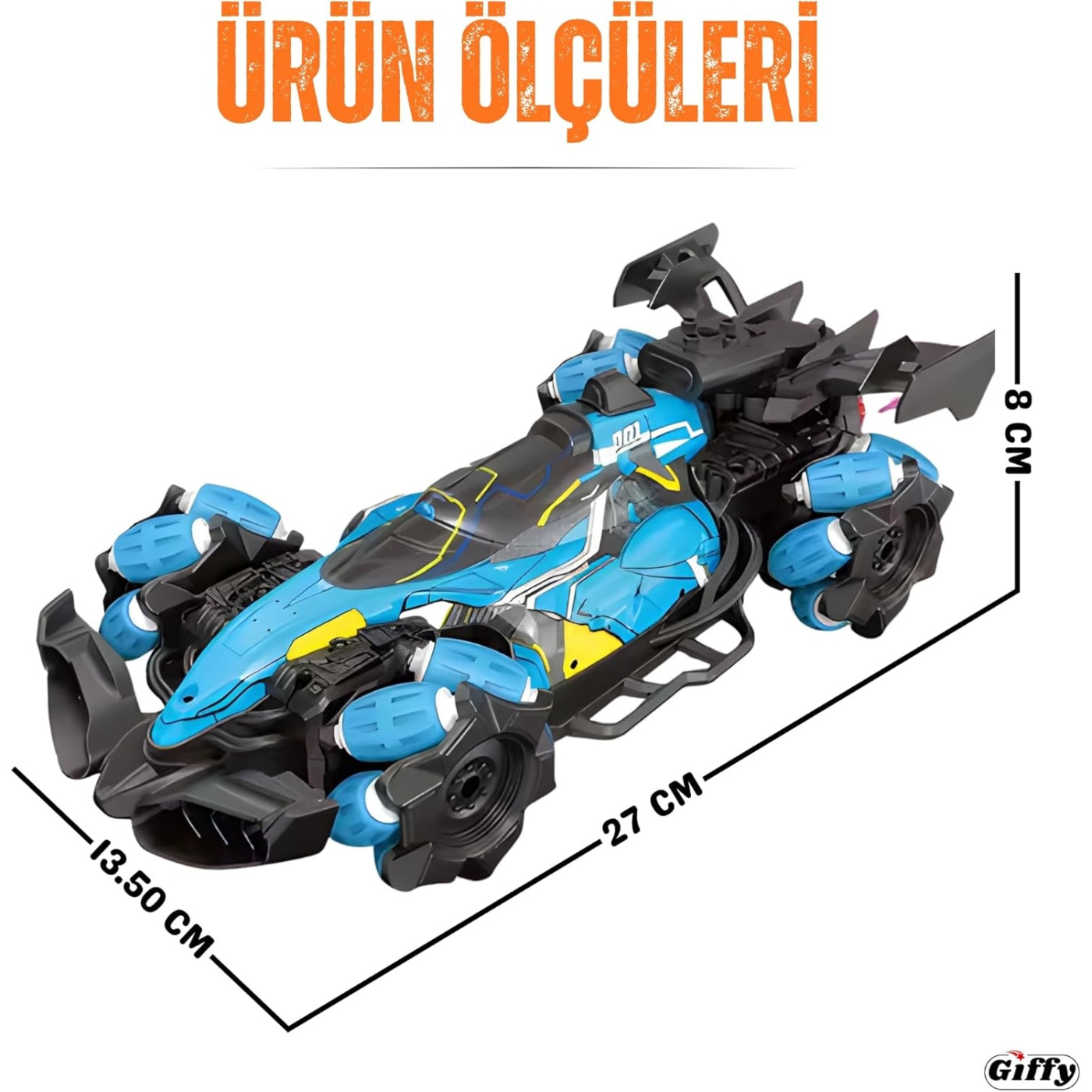 Giffy - Uzaktan Eldiven Kumandalı Yarış Arabası - 8684278470431 - 8684278470431