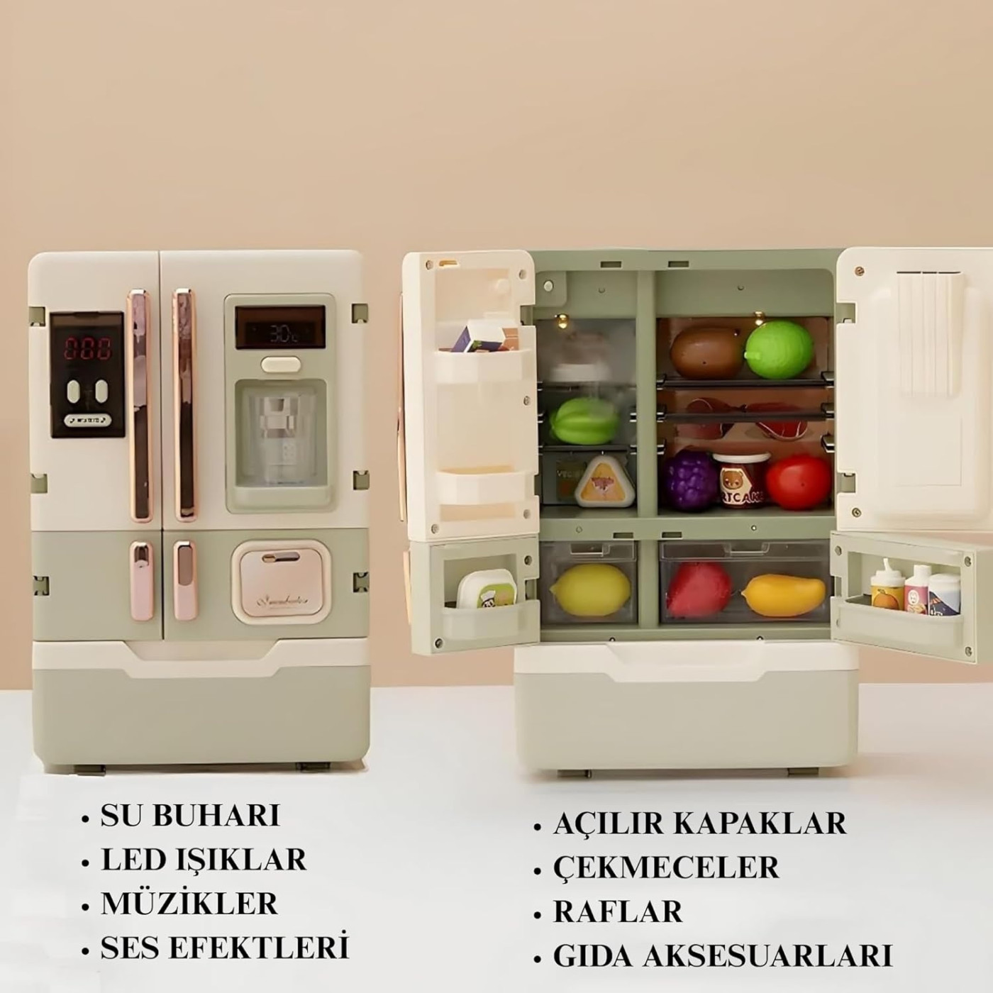 Mini Müzikli ve Buharlı Buzdolabı - 8694359106500 - 8694359106500
