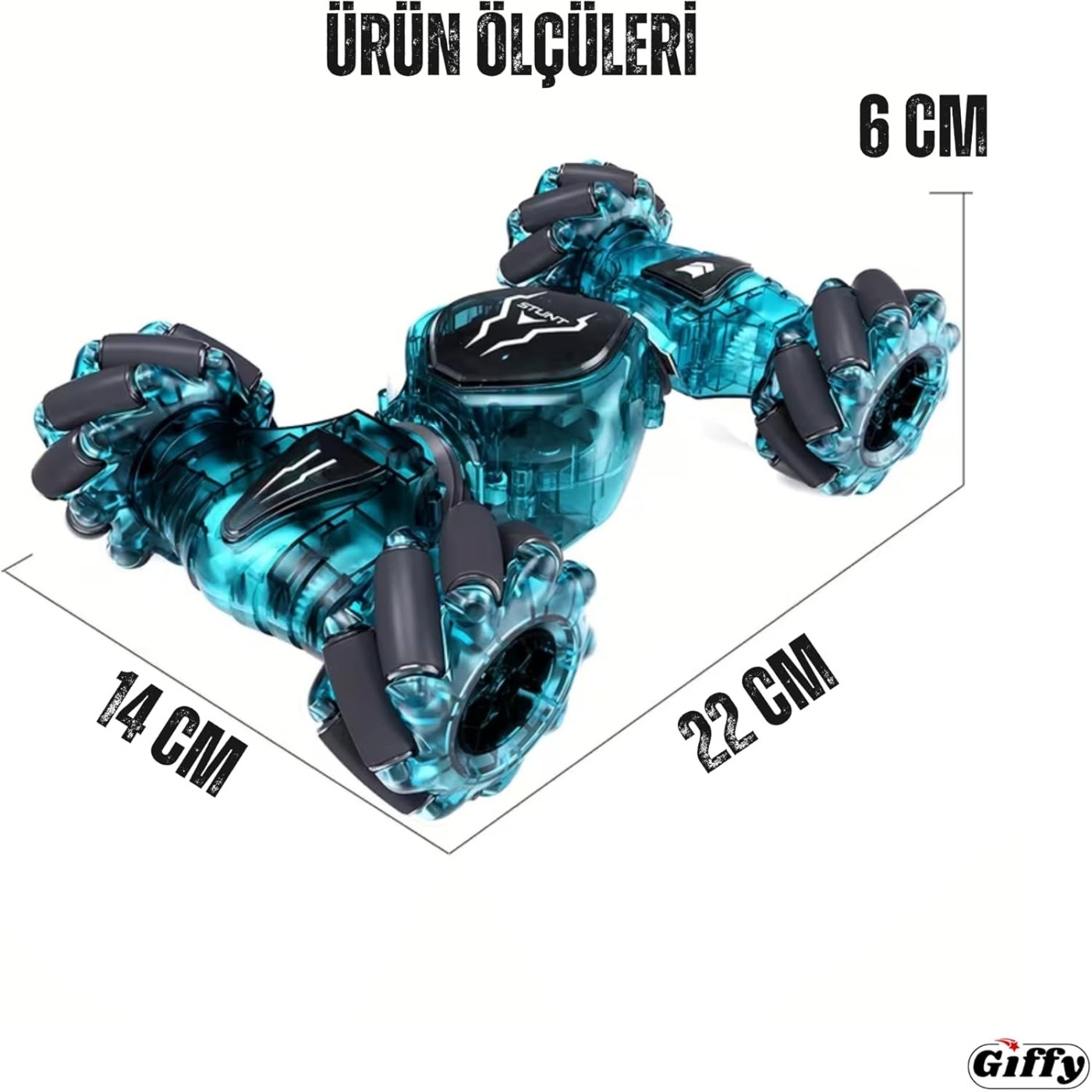 Giffy - Uzaktan ve Bilek Kumandalı Yarış Arabası - 8694359106319 - 8694359106319