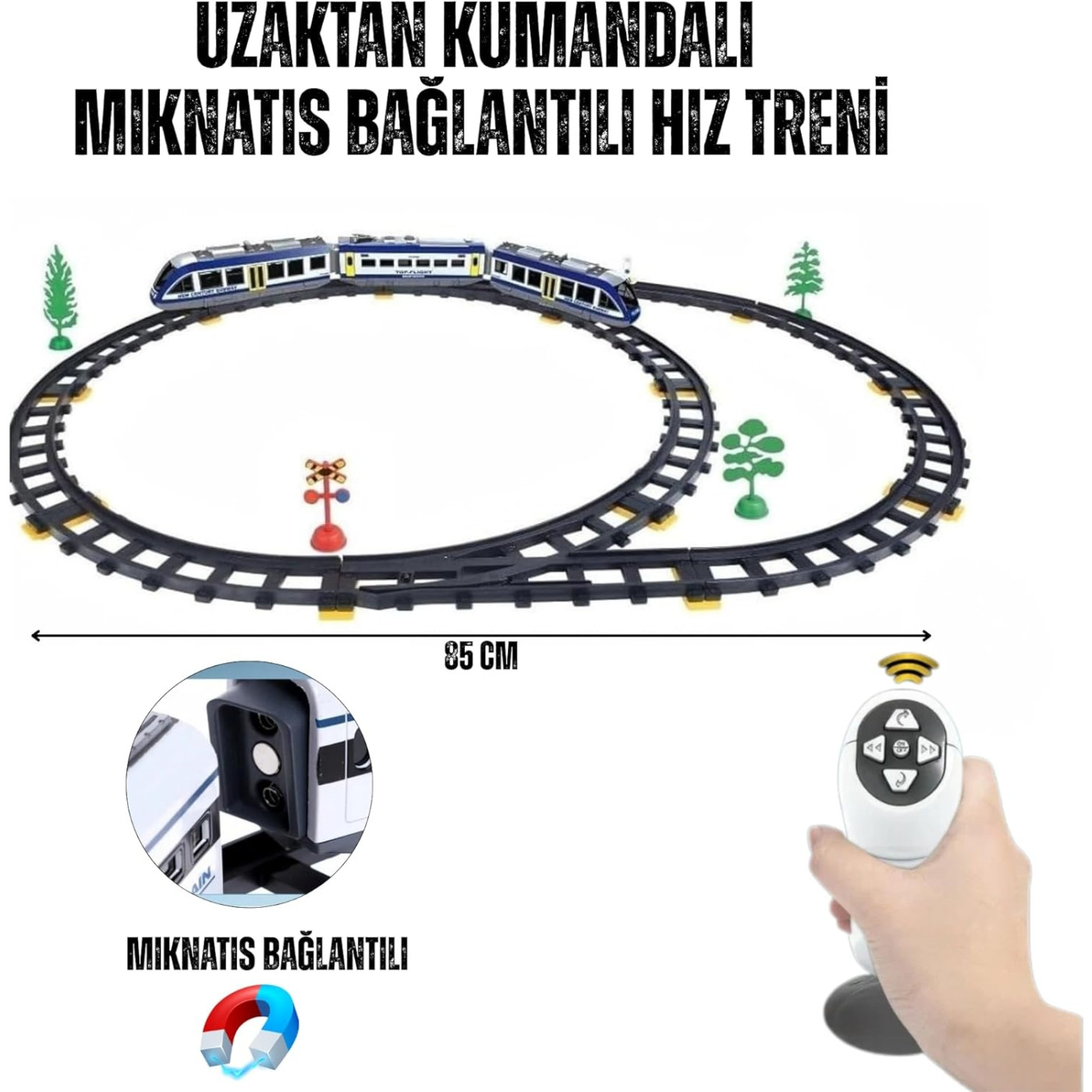 Giffy - Uzaktan Kumandalı Manyetik Tren - 8694359103929 - 8694359103929