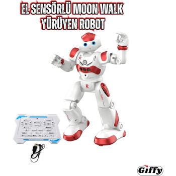 Giffy - Uzaktan Kumandalı  Dans Eden Akıllı Robot Kırmızı