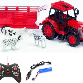 Uzaktan Kumandalı Römorklu Çiftçi Traktör