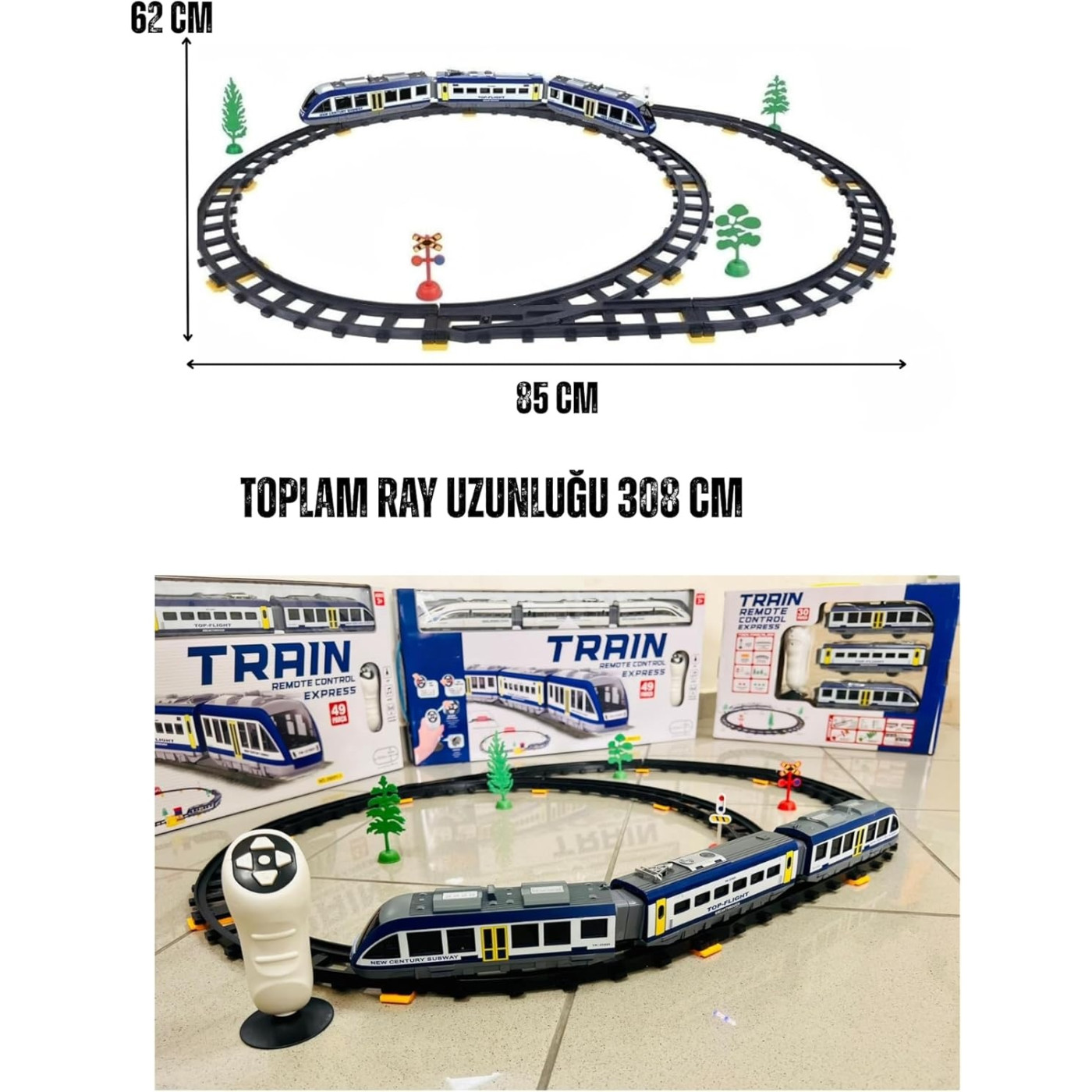 Giffy - Uzaktan Kumandalı Manyetik Tren - 8694359103929 - 8694359103929