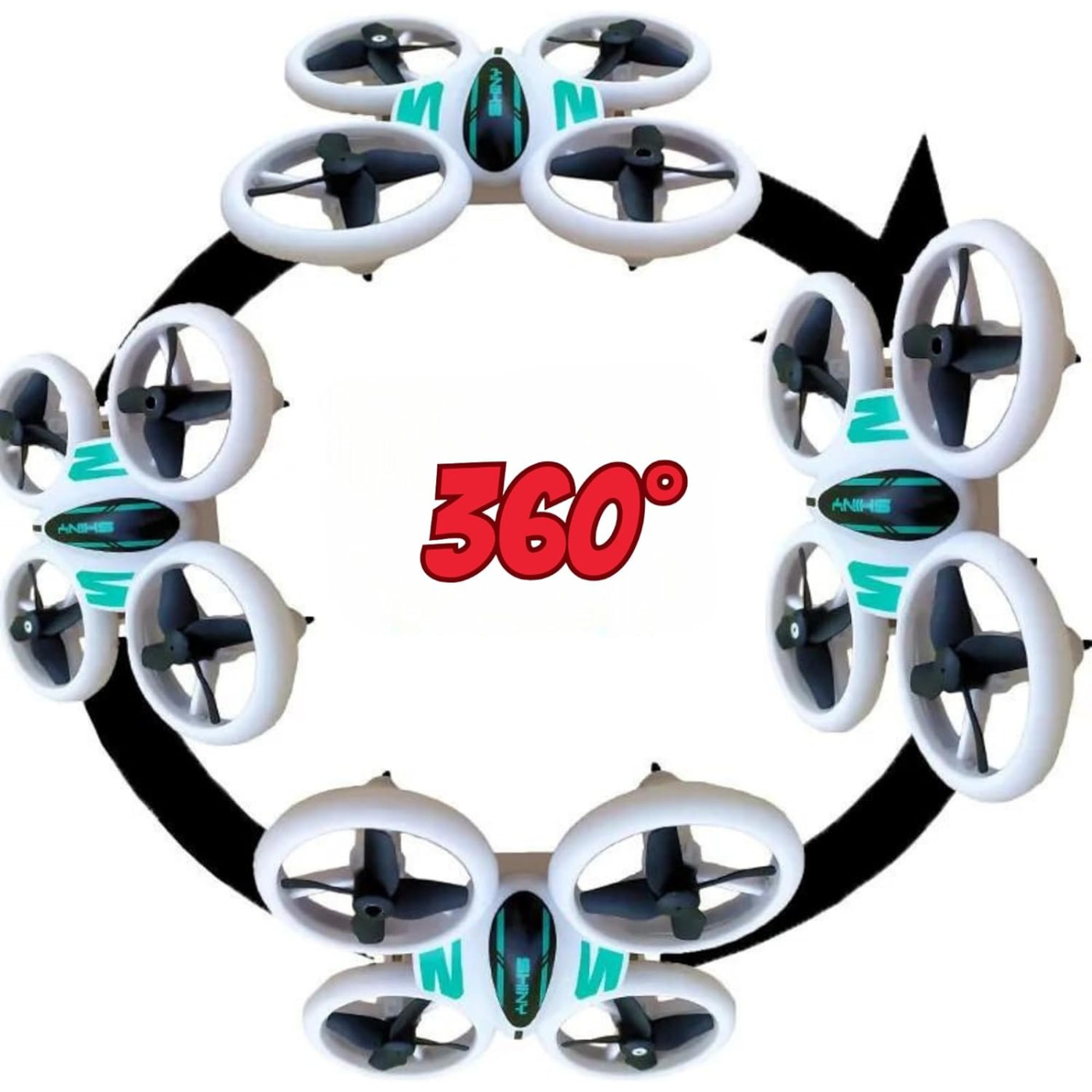 Giffy - Uzaktan Kumandalı Işıklı Neon Ledli  Akıllı Drone - 8690000005819 - 8690000005819