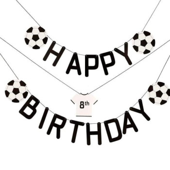 Ginger Ray - Bunting Football Birthday Customisable - Happy Birthday Futbol Asılan Süs Ginger Ray - Bunting Football Birthday Customisable - Happy Birthday Futbol Asılan Süs