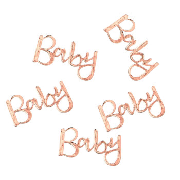 Baby Shower Konfeti - Rose Gold