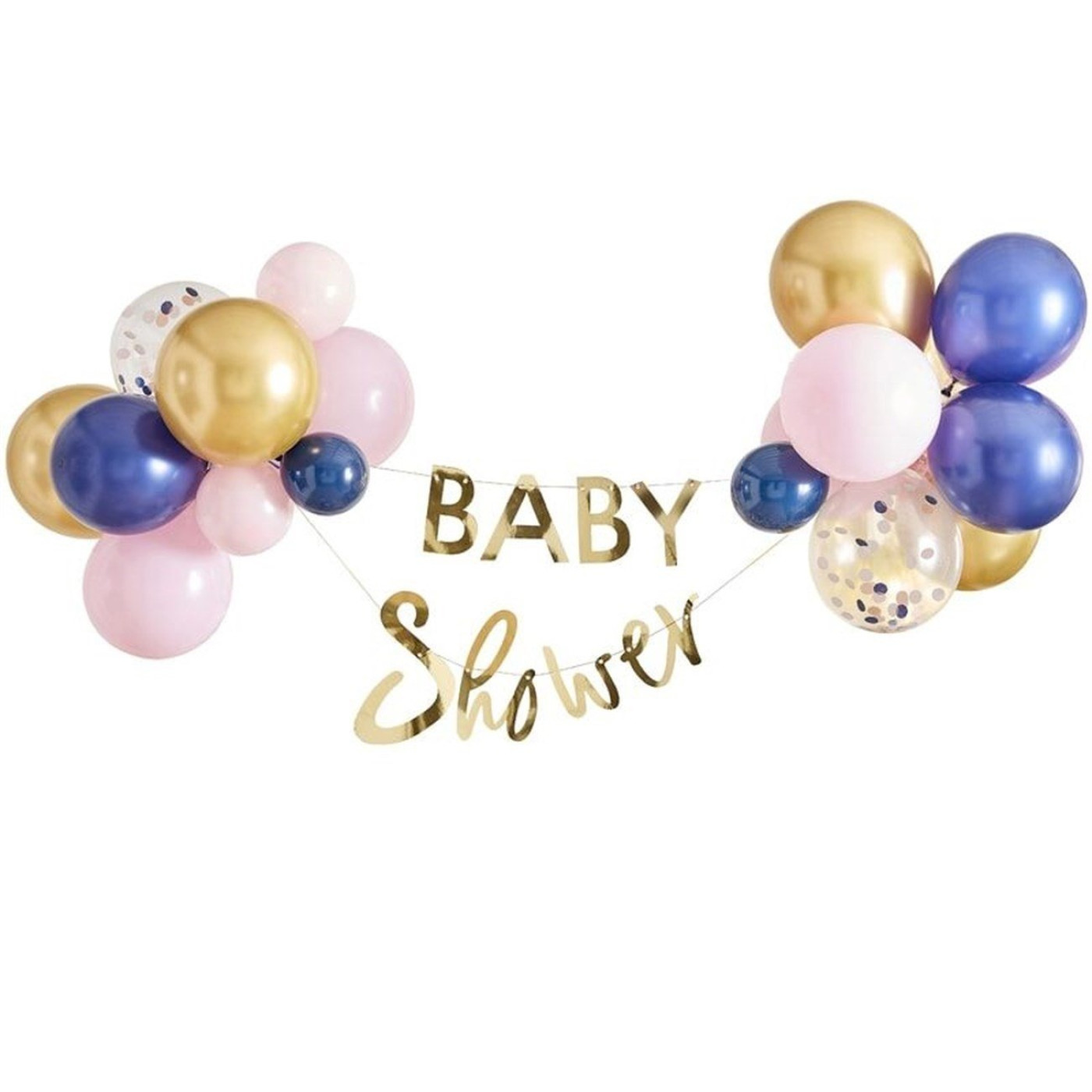 Ginger Ray - Baby Shower Yazısı ve Balon Dekorlar - Altın - GR-111 - 5056275130114