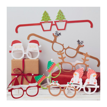 Ginger Ray - Novelty Christmas Glasses - Yeni Yıl Gözlükleri (8'Li) Ginger Ray - Novelty Christmas Glasses - Yeni Yıl Gözlükleri (8'Li)