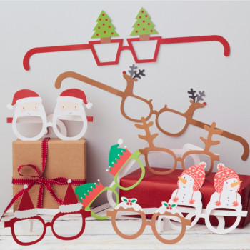 Ginger Ray - Novelty Christmas Glasses - Yeni Yıl Gözlükleri (8'Li) Ginger Ray - Novelty Christmas Glasses - Yeni Yıl Gözlükleri (8'Li)